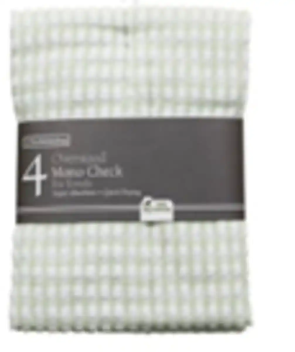 Bild 1 von Dream Cloud Geschirrtücher kariert 4er Pack 45x65cm sort. Farbe:Hell Grün