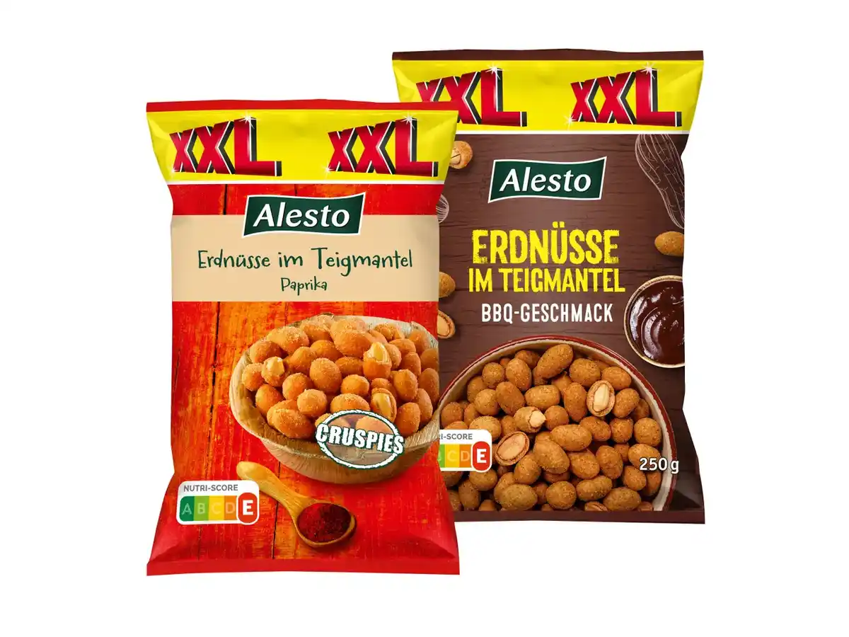 Bild 1 von XXL Alesto Erdnüsse im Teigmantel,  250 g