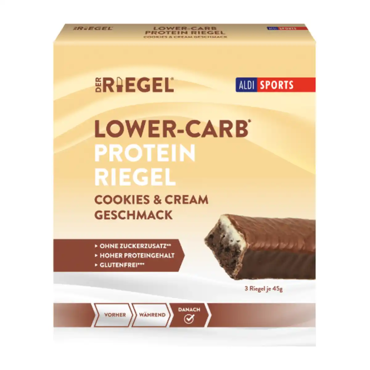 Bild 3 von ALDI SPORTS Lower-Carb-Proteinriegel 45g