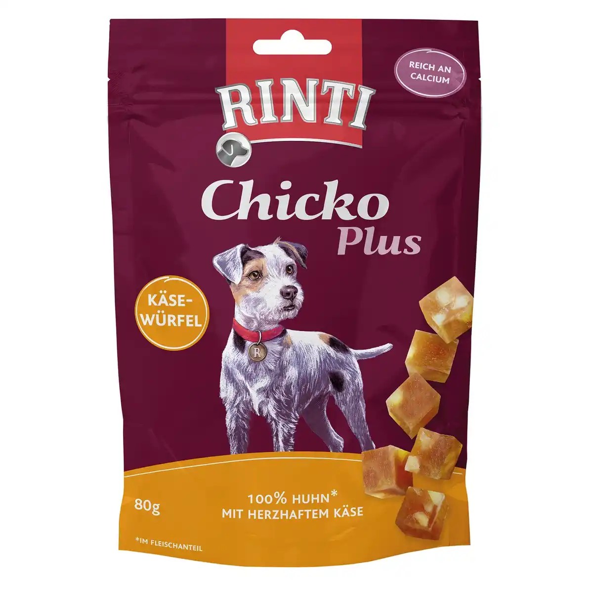 Bild 1 von RINTI Hundesnack »Chicko Plus«, Käse/Huhn, 80 g