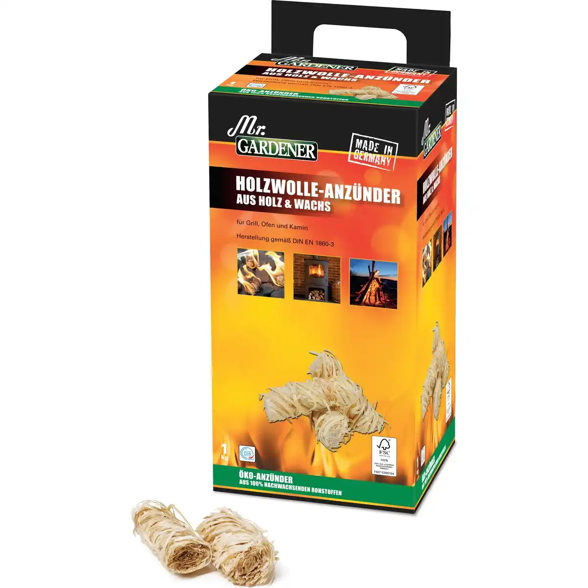Bild 1 von Mr. GARDENER Anzünder, Holzwolle, Inhalt 1 kg