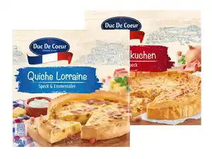 Duc de Coeur Quiche Lorraine/Zwiebelkuchen/Lauchtarte