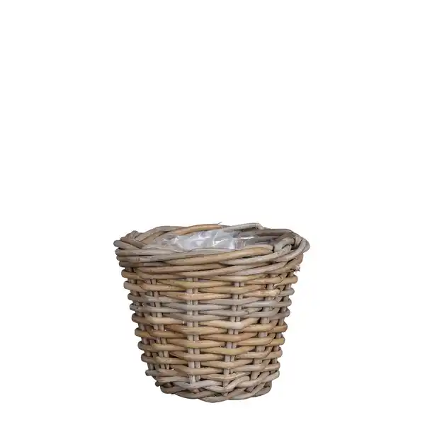 Bild 1 von Mica Decorations Korb, Rattan, HxD 16x20 cm, grau