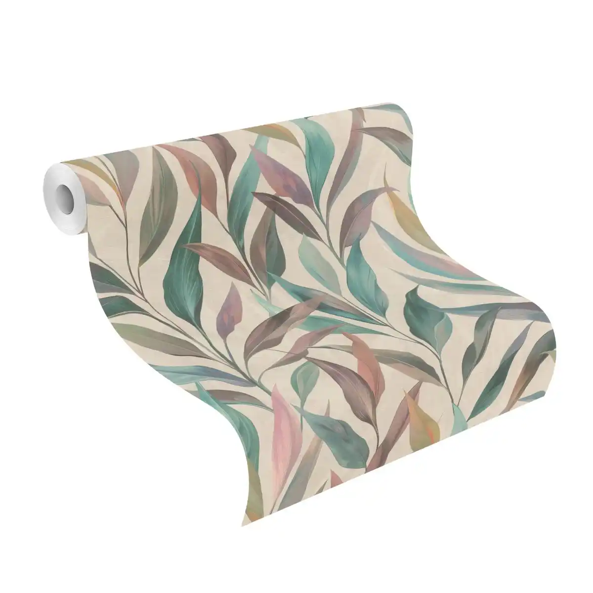 Bild 2 von Vliestapete »Fiesta«, 6x 0,53 m (LxB), selbstklebend, modernes Blattmuster, blau/grün