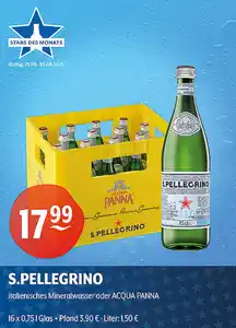 S.PELLEGRINO italienisches Mineralwasser oder ACQUA PANNA