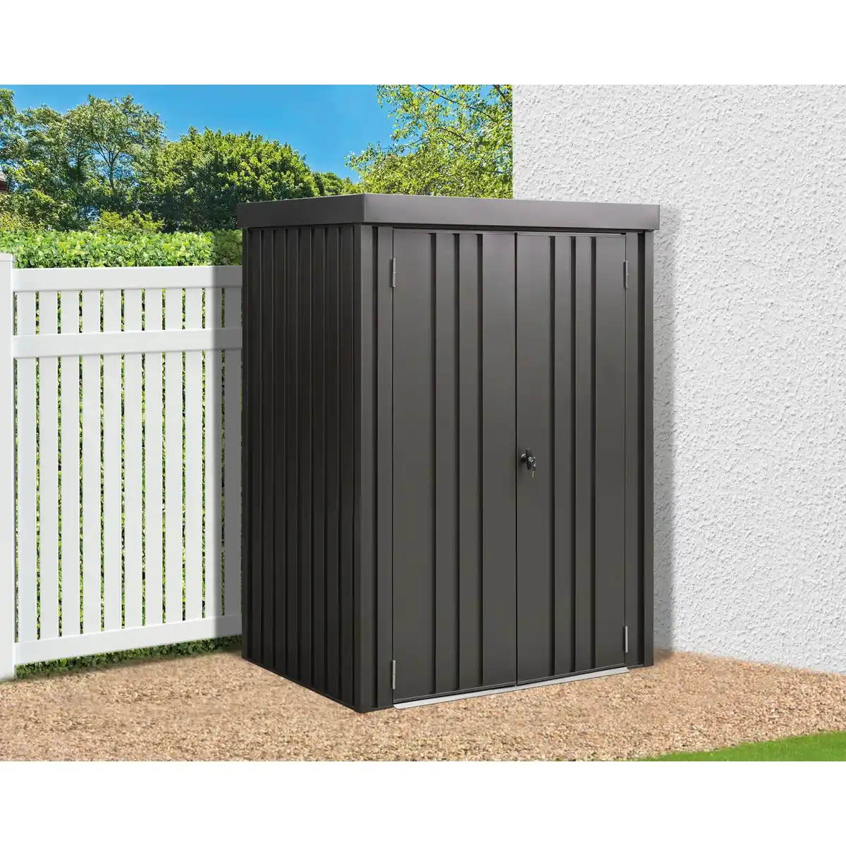 Bild 1 von Mr. GARDENER Gerätehaus, Stahl, Flachdach, 1.21m²