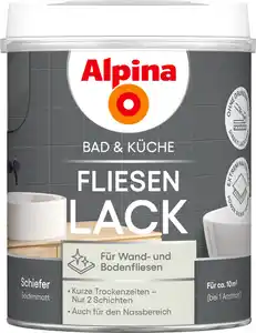 Alpina Fliesenlack Bad & KĂŒche 2K Schiefer 750 ml