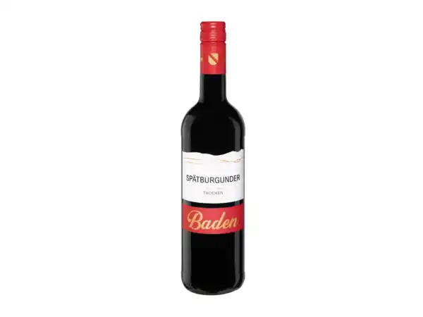 Bild 1 von Spätburgunder Baden QbA, Rotwein, trocken