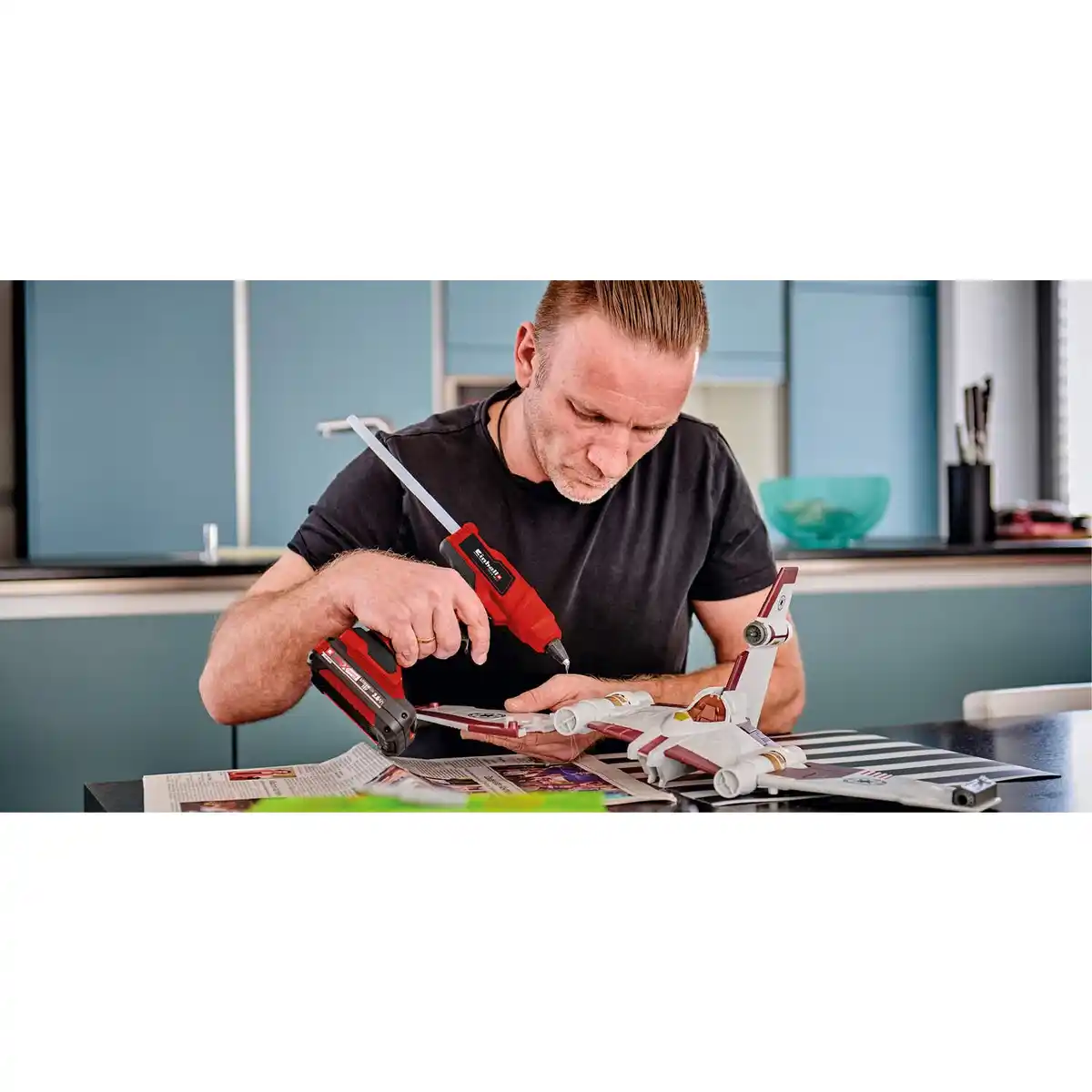 Bild 2 von EINHELL Akku-Heißklebepistole, ohne Akku, rot