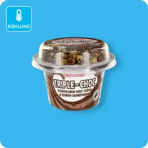 MILSANI Sahnepudding mit Süßigkeiten, Triple-Choc