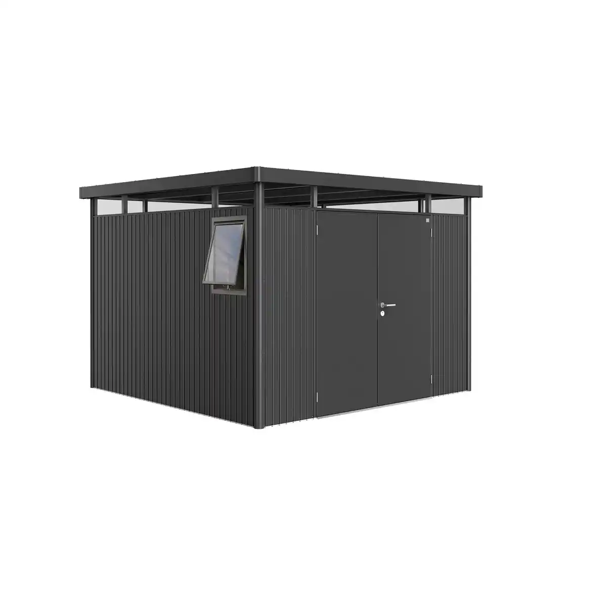 Bild 1 von BIOHORT Gerätehaus »Highline Windowedition«, Gr. H6, dunkelgrau-metallic, Doppeltür