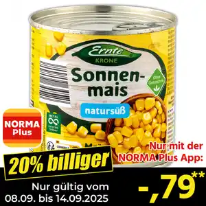 Ernte Krone Sonnenmais