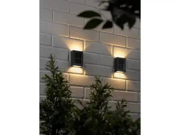 Bild 2 von Livarno Home LED-Solar-Außenwandleuchten,  2 Stu