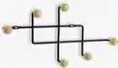 Bild 1 von Garderobe GAMBY 6 Haken natur/schwarz