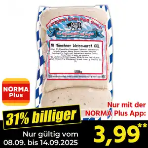 Erwin ReiĂź MĂĽnchner WeiĂźwurst XXL