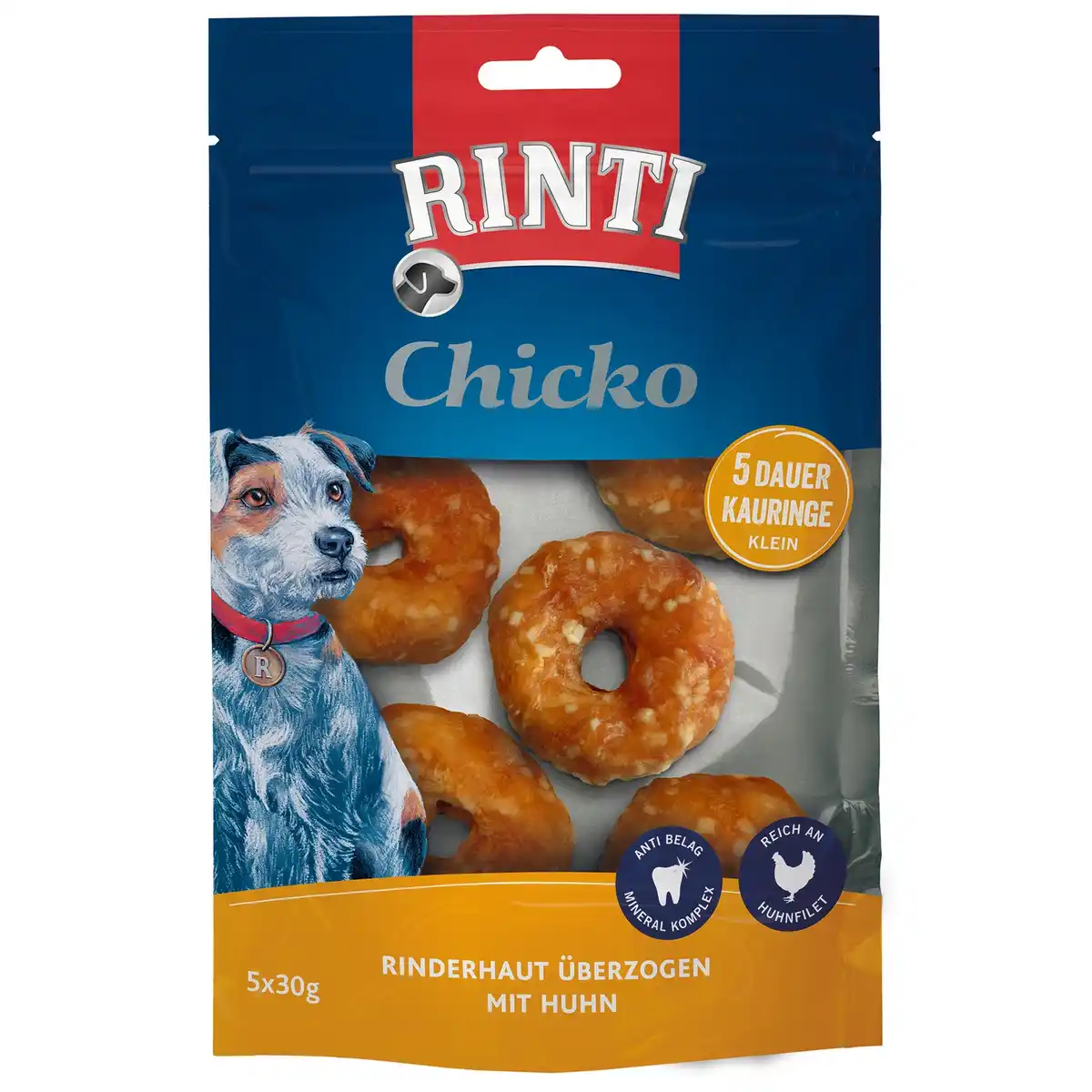 Bild 1 von RINTI Kauring »Chicko Maxi«, Rinderhaut überzogen mit Huhn, 5x30g