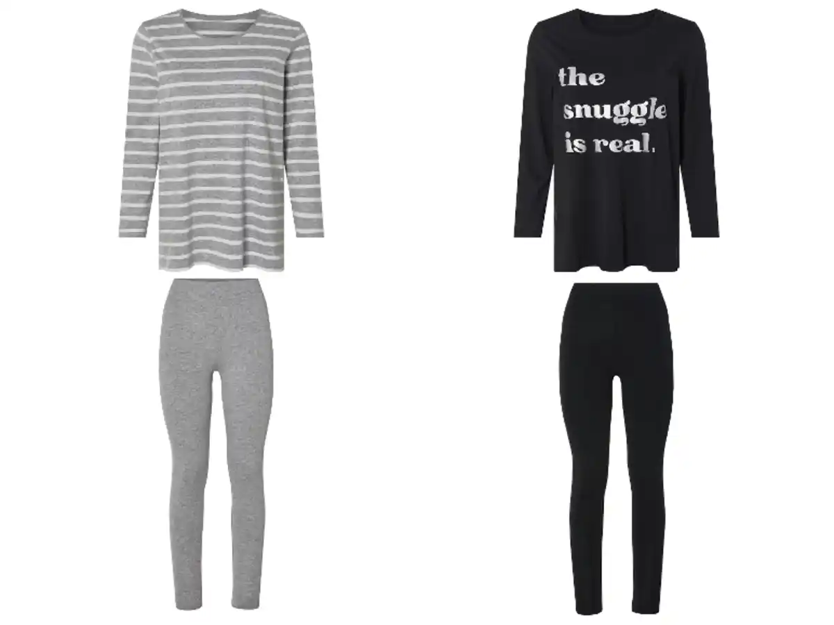 Bild 1 von esmara® Damen Pyjama, angenehmer Tragekomfort