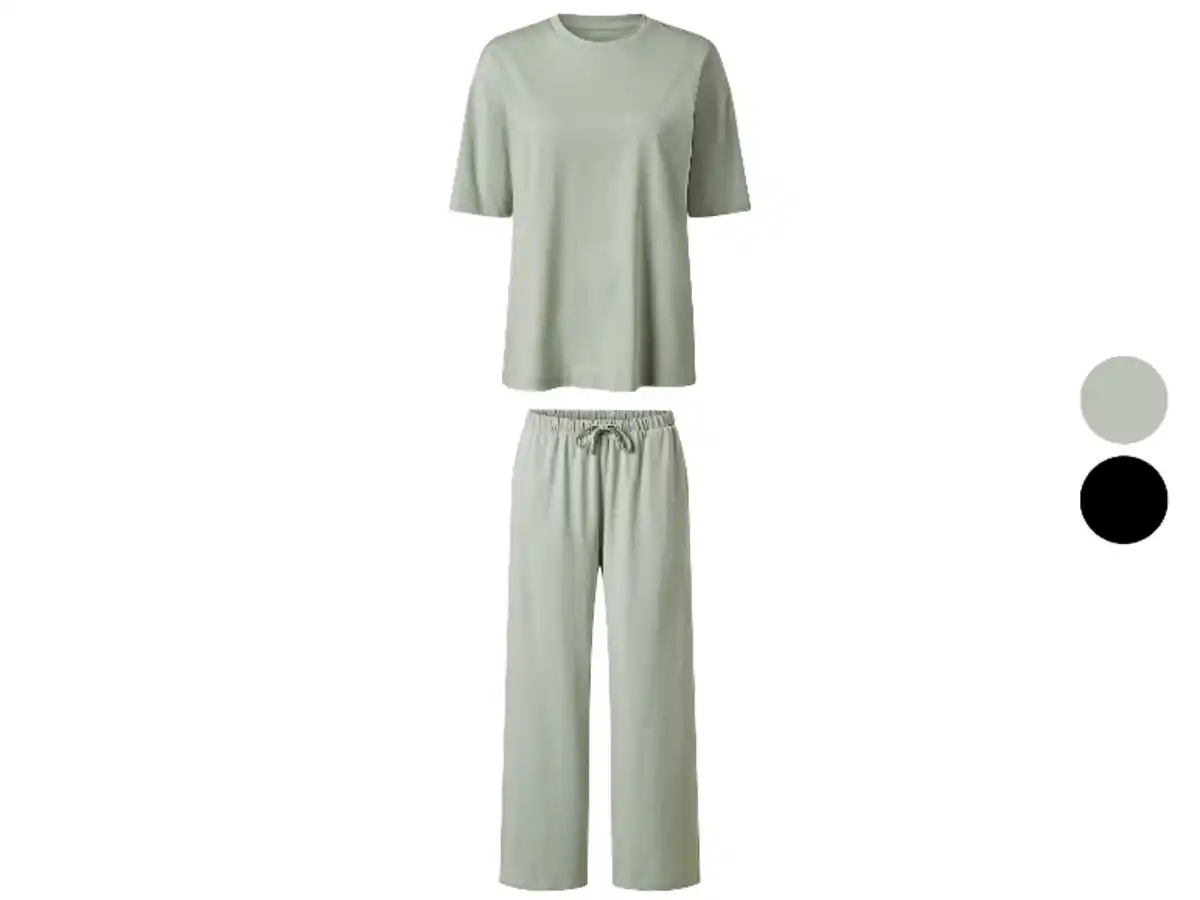 Bild 1 von esmara® Damen Pyjama, mit Eingrifftaschen