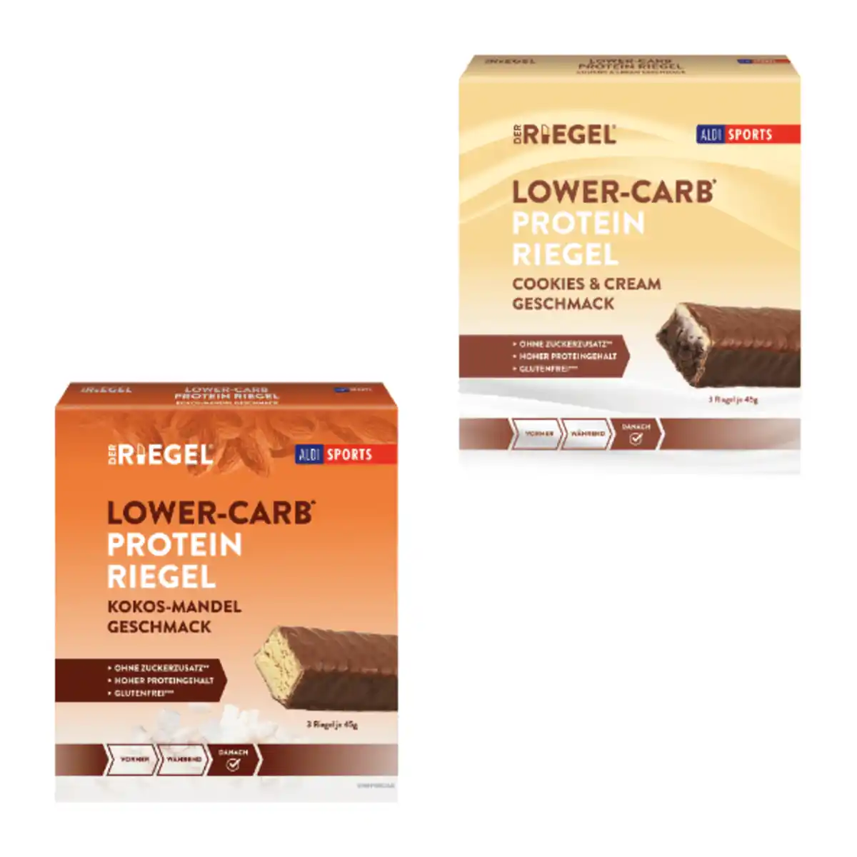 Bild 1 von ALDI SPORTS Lower-Carb-Proteinriegel 45g