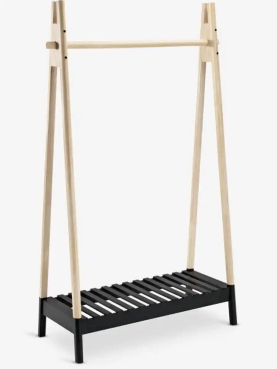 Bild 1 von Kleiderständer JENNET m/Schuhablage natur/schwarz