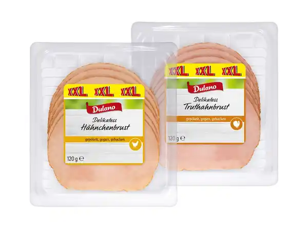Bild 1 von XXL Dulano Delikatess Hähnchen-/Truthahnbrust,  120 g