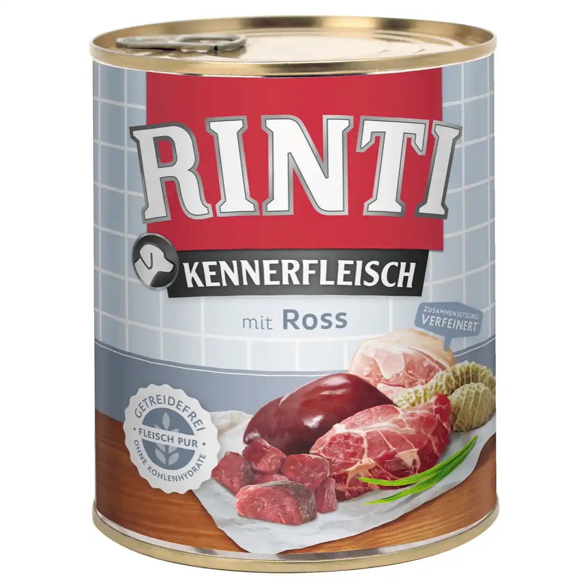 Bild 1 von RINTI Hunde-Nassfutter »Kennerfleisch«, Ross, 1 Dose