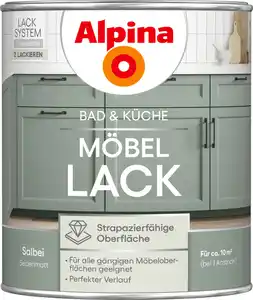 Alpina Möbellack fĂŒr KĂŒche & Badezimmer Salbei 750 ml
