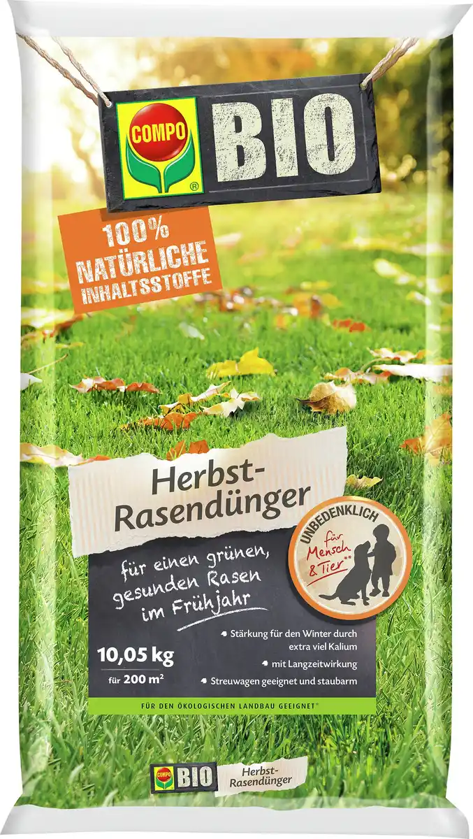 Bild 1 von Compo Bio Herbst-Rasendünger 10 kg