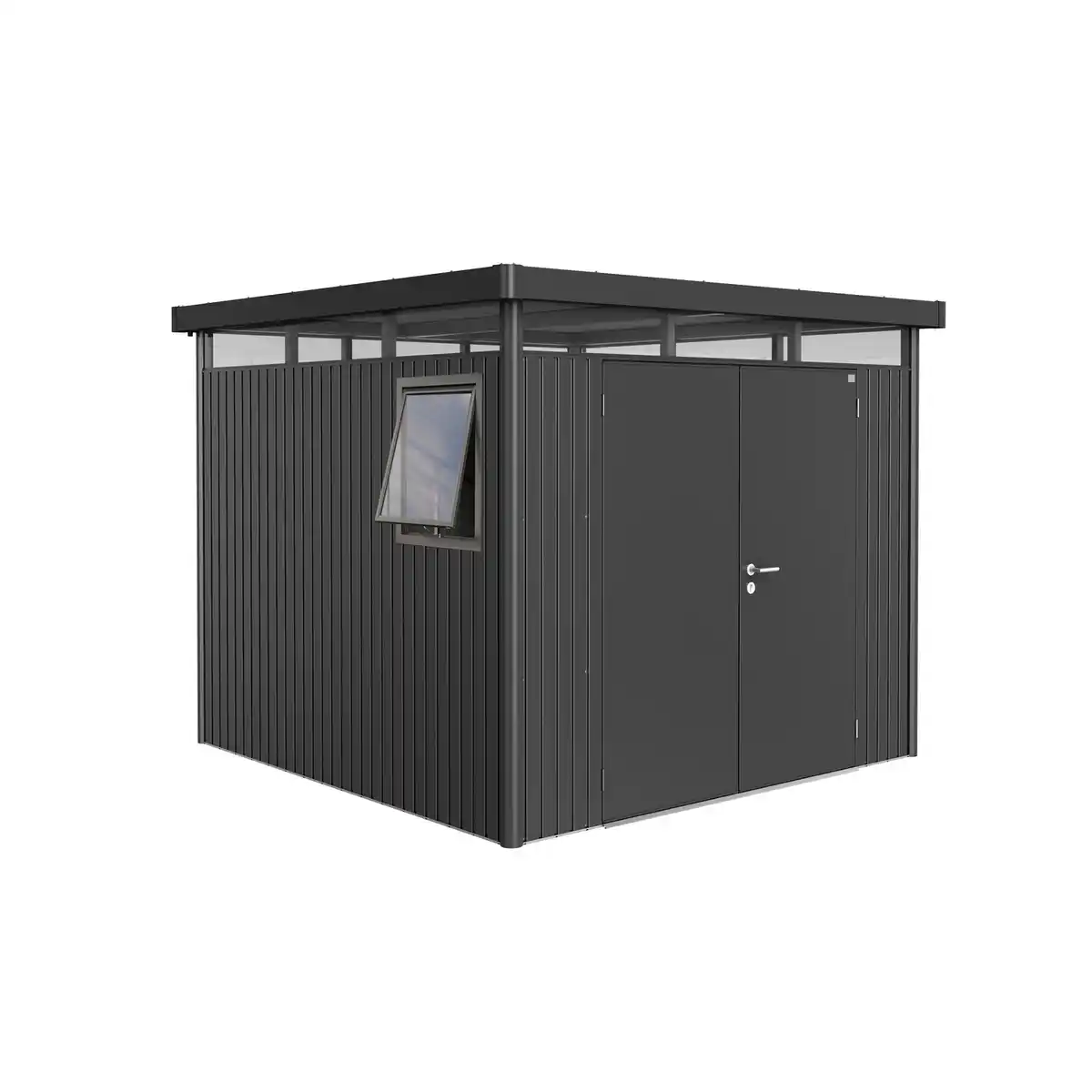 Bild 1 von BIOHORT Gerätehaus »Highline Windowedition«, Gr. H4, dunkelgrau-metallic, Doppeltür