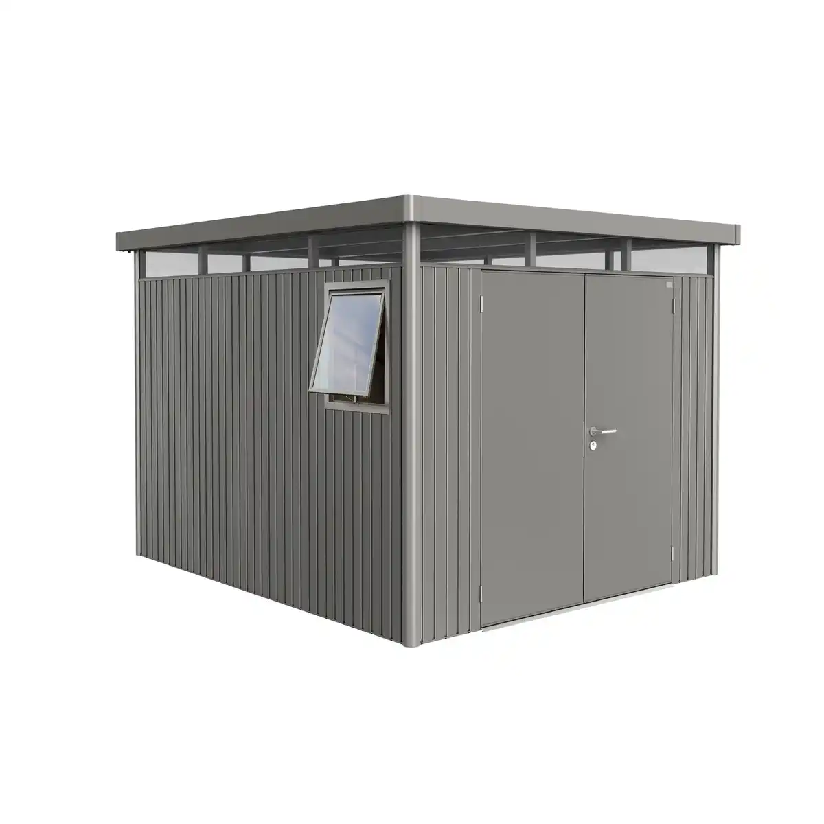 Bild 1 von BIOHORT Gerätehaus »Highline Windowedition«, Gr. H5, quarzgrau-metallic, Doppeltür