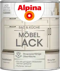 Alpina Möbellack fĂŒr KĂŒche & Badezimmer Kreidefelsen 750 ml