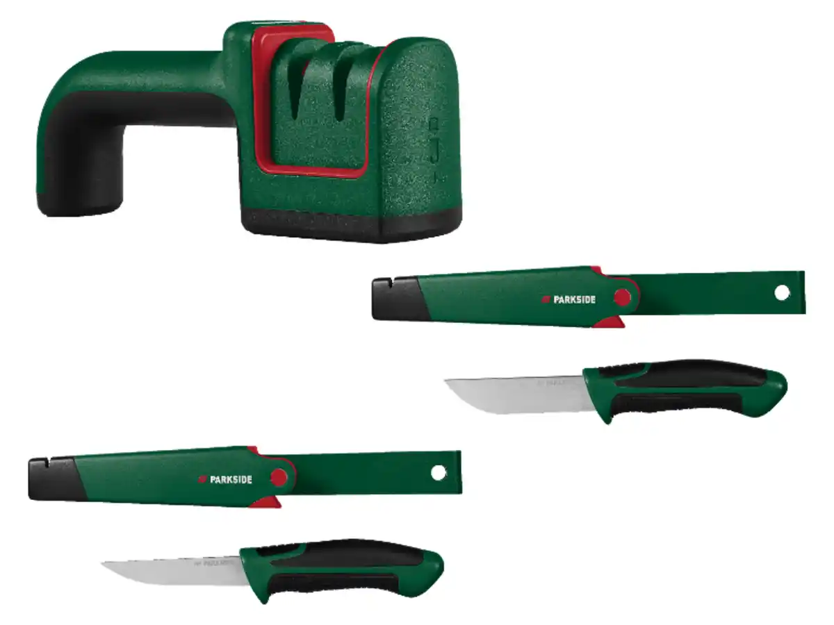 Bild 1 von PARKSIDE® Universalmesser / Handwerkmesser / 3 in 1 Axt- und Messerschärfer, für Rechts- und Linkshänder geeignet