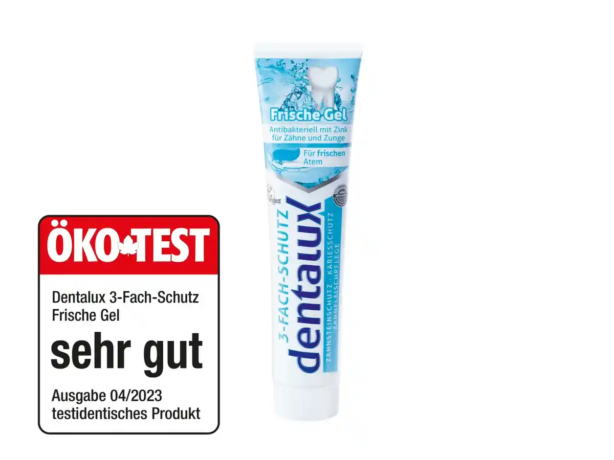 Bild 1 von Dentalux Zahncreme Frische Gel,  125 ml