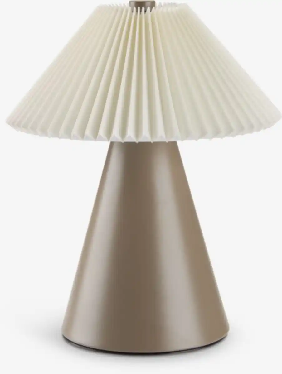 Bild 1 von Dekoleuchte ESMUND Ø17xH20cm braun/weiß m/Timer