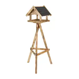 PATKAR Vogelhaus, mit Ständer 3-Bein, LxBxH: 39 x 39 x 34/134 cm, Kiefer geflammt