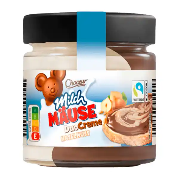 Bild 1 von CHOCEUR Milchmäuse-Duo-Creme Haselnuss 200g