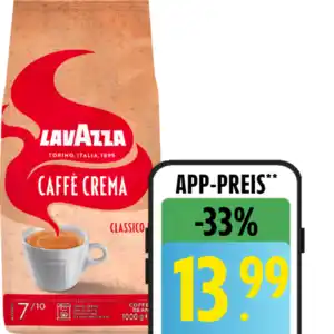 Lavazza Caffè Crema oder Espresso