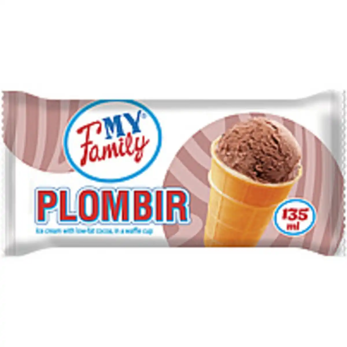 Bild 1 von "MY FAMILY" Eiscreme mit fettarmem Kakao, im Waffelbecher