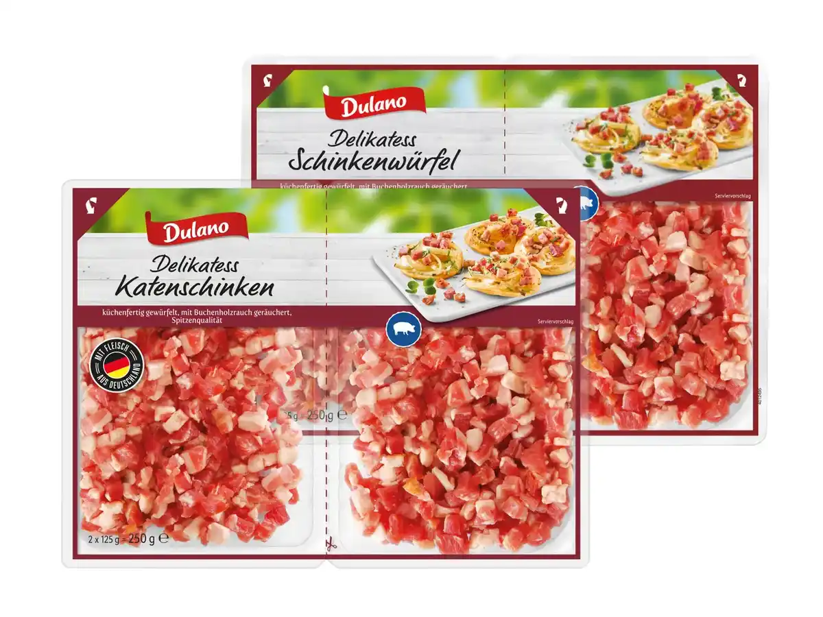 Bild 1 von Dulano Delikatess Katenschinken/Schinkenwürfel,  250 g