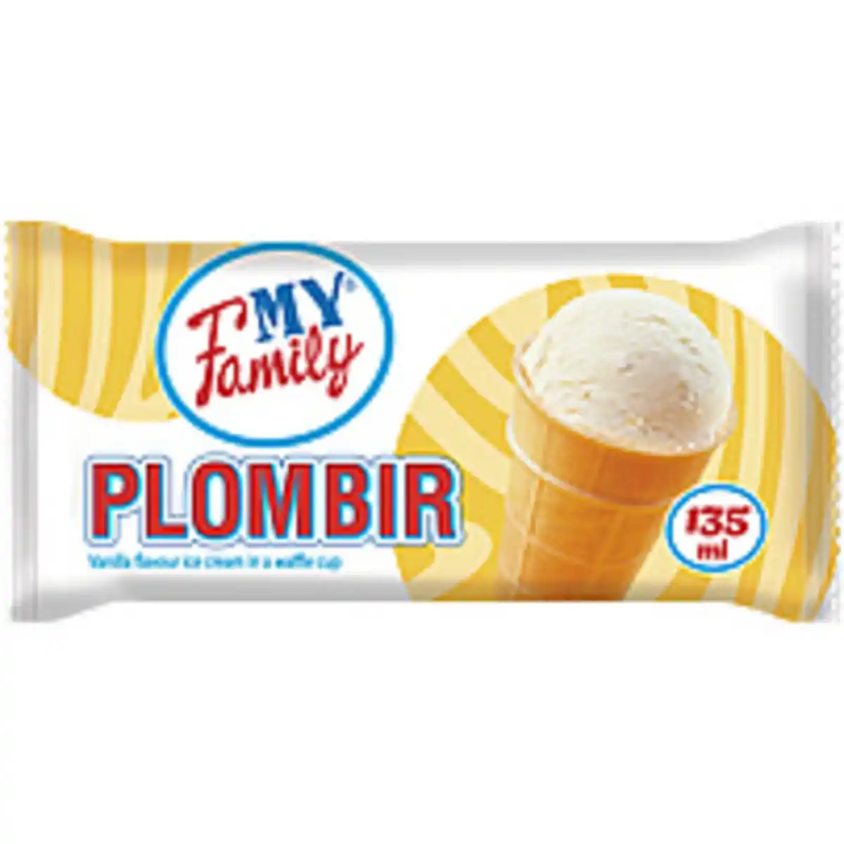 Bild 1 von "MY FAMILY" Eiscreme mit Vanille-Geschmack im Waffelbecher