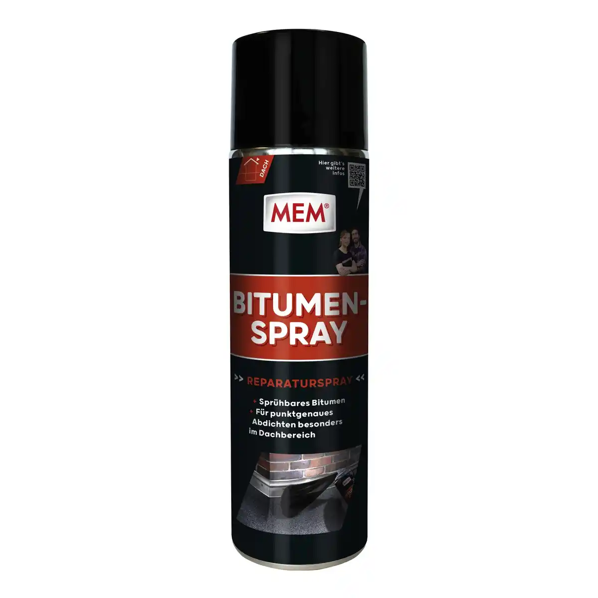 Bild 1 von MEM Bitumen-Spray, 500 ml, für Dacharbeiten