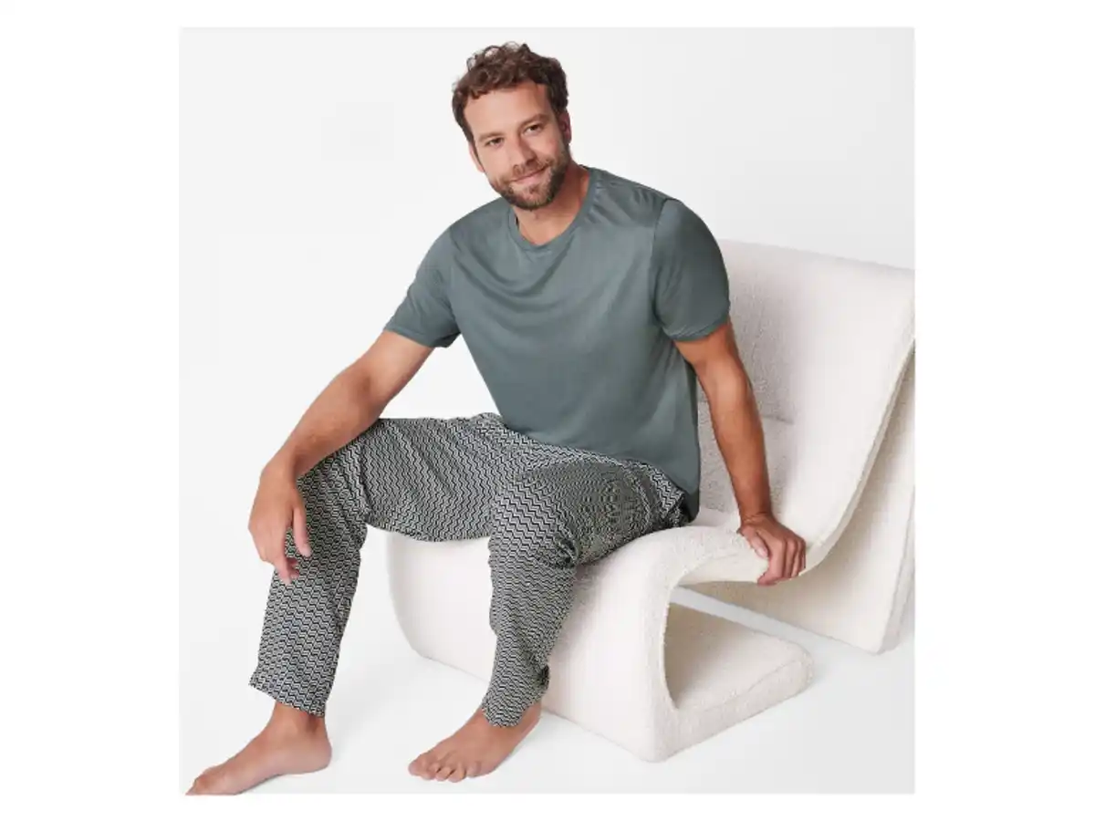 Bild 3 von esmara Men Herren Pyjama, mit Gummizugbund