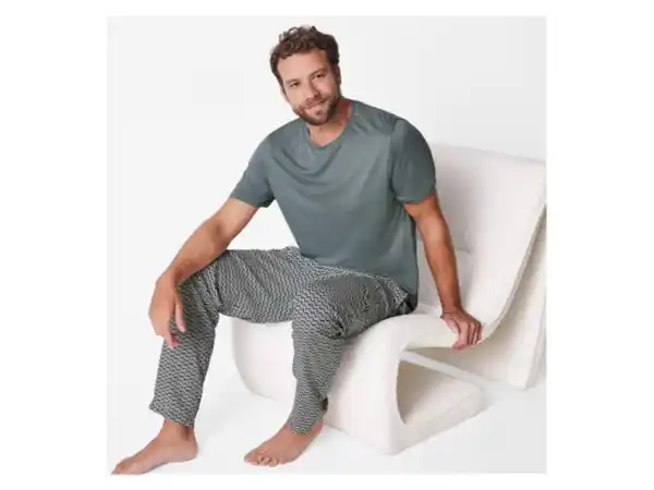 Bild 3 von esmara Men Herren Pyjama, mit Gummizugbund