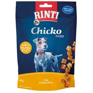 RINTI Hundesnack »Chicko Mini«, Käsewürfel Huhn, 80g