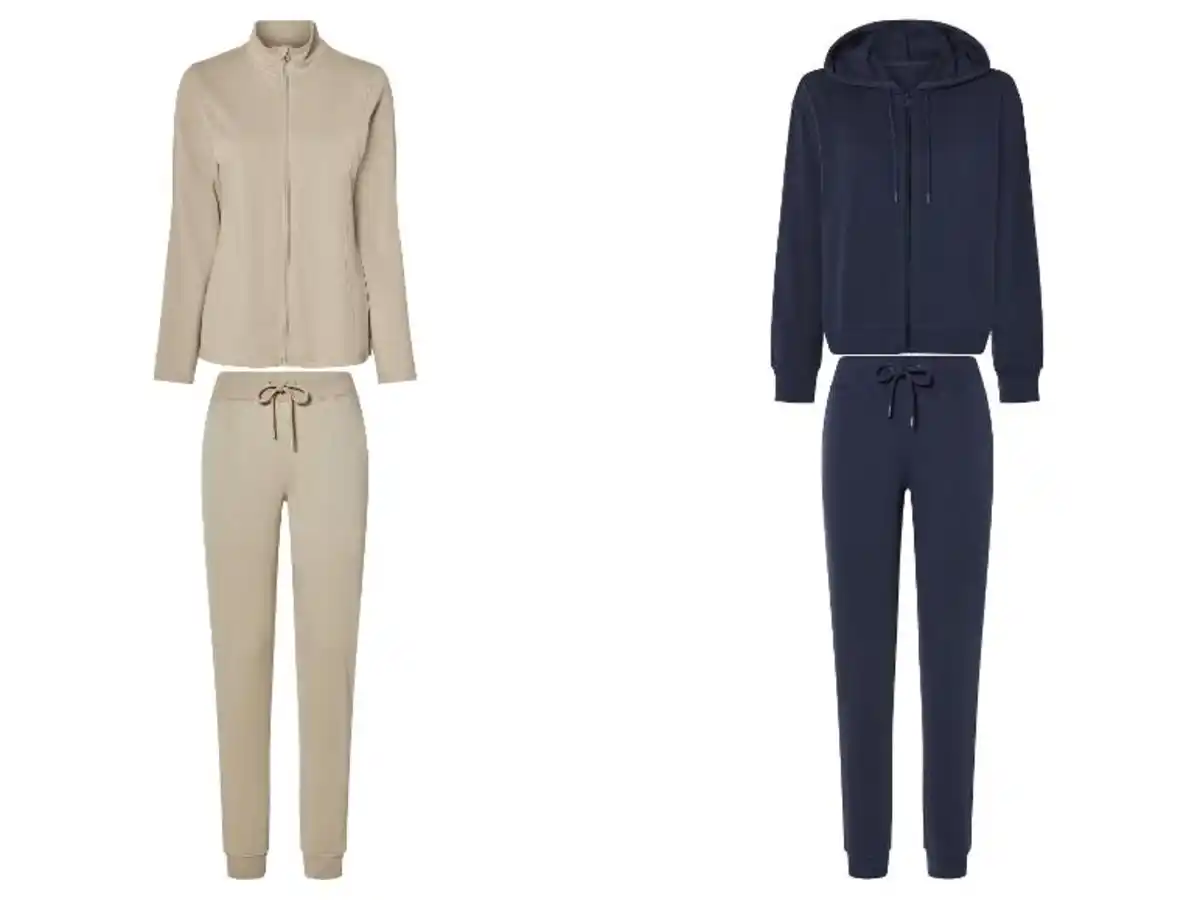 Bild 1 von esmara® Damen Hausanzug, mit seitlichen Eingrifftaschen