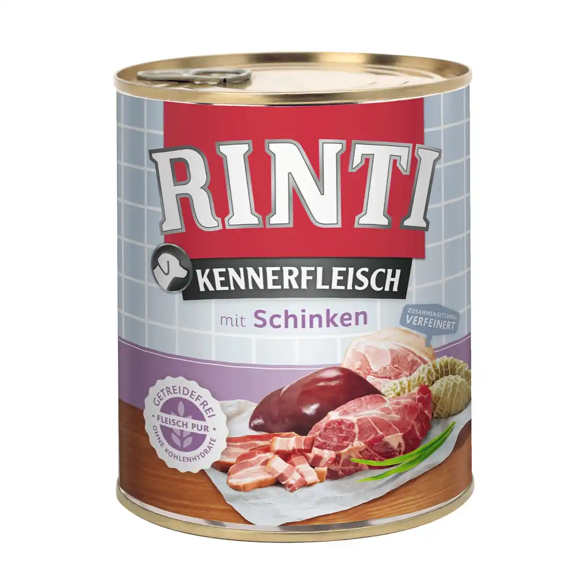 Bild 1 von RINTI Hunde-Nassfutter »Kennerfleisch«, Schinken, 1 Dose