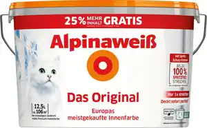 Alpinaweiß 12,5 L mit 25 % gratis