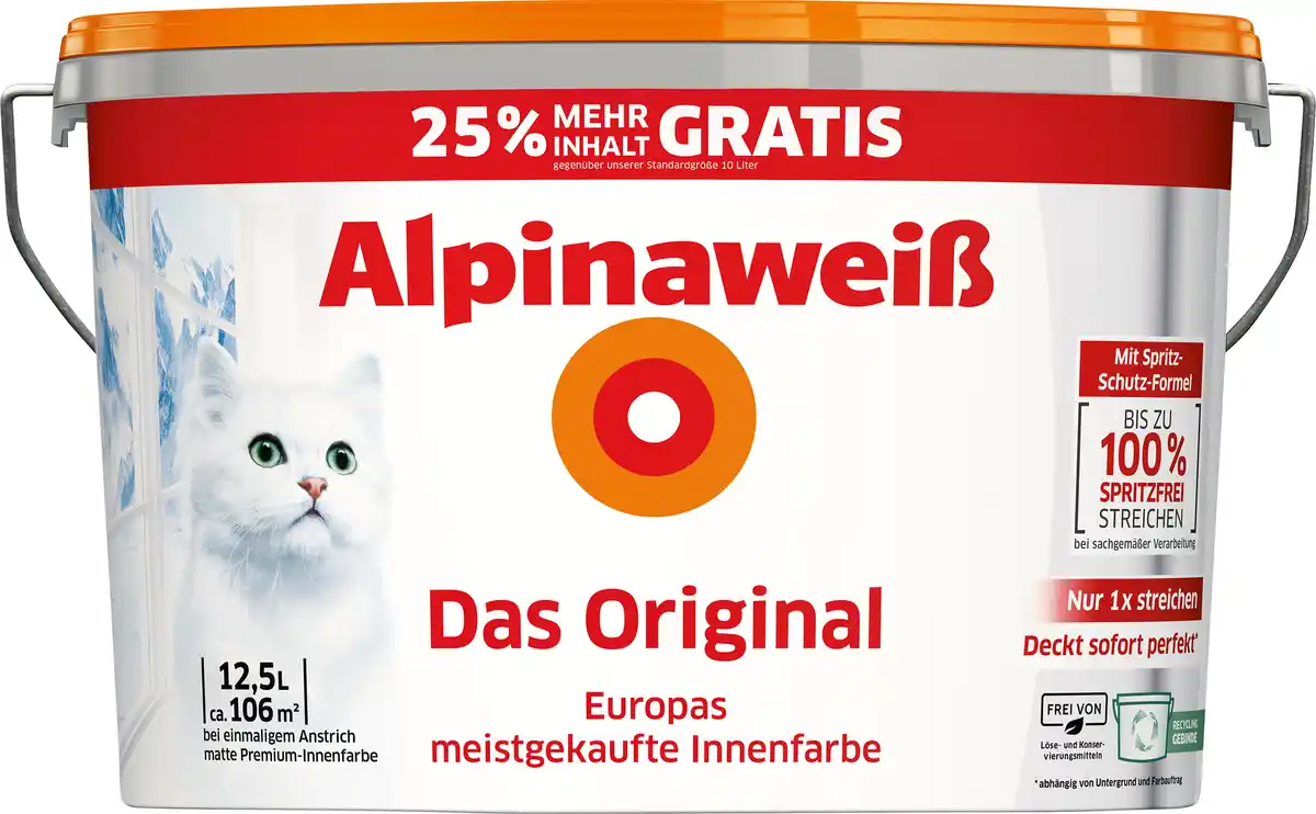 Bild 1 von Alpinaweiß 12,5 L mit 25 % gratis