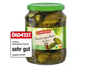 Freshona Gewürzgurken Auslese,  720 ml