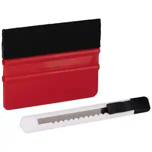Verarbeitungsset, fĂĽr Klebefolien, 2-teilig: Rakel und Cuttermesser